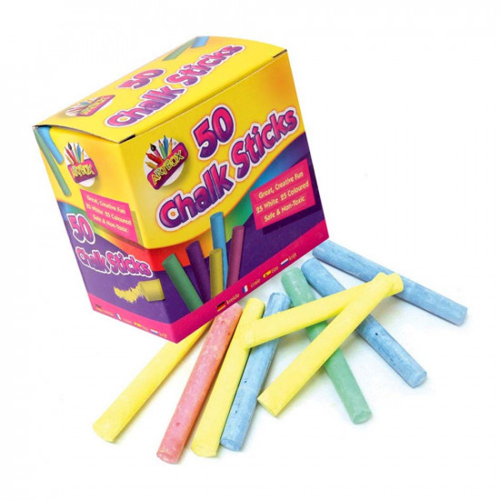 50 STICKS ASSORTED CHALK    3201        