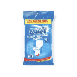 DUZZIT TOILET CLEANING WIPES 40S