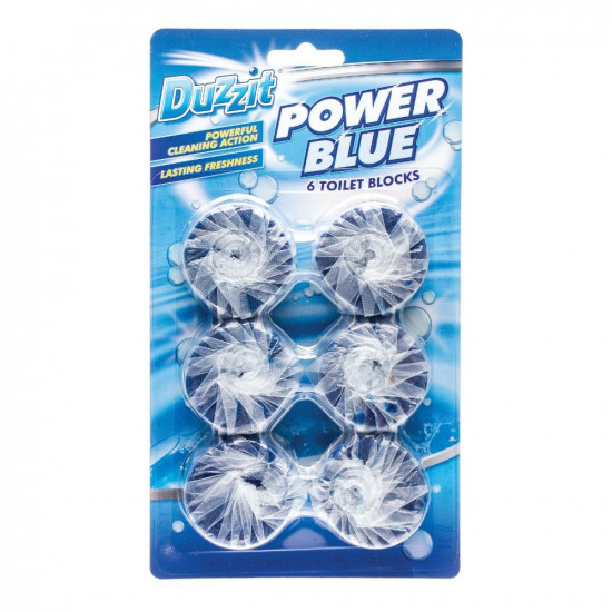 DUZZIT POWER BLU 6 XTOILET TAB          