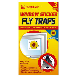 WINDOW STICKER FLY TRAPS  3PK PRO1004A  