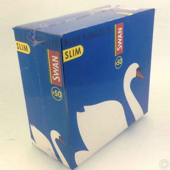 SWAN SLIM BLUE KINGSIZE 50s             