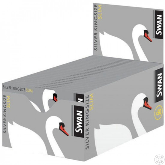 SWAN SLIM SILVER KING SIZE 50s          