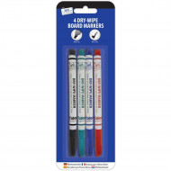DRY-WIPE MIX MARKERS 4PCS   1000