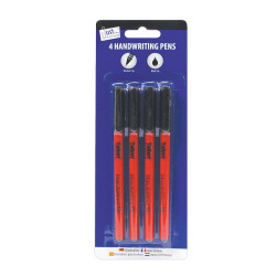 4 HANDWRITING PENS (BLACK INK)  1010    