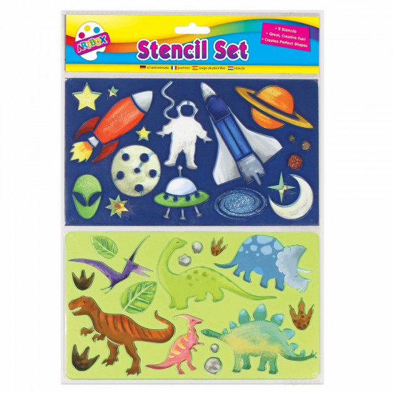 FUN STENCIL SET 2PC   1069