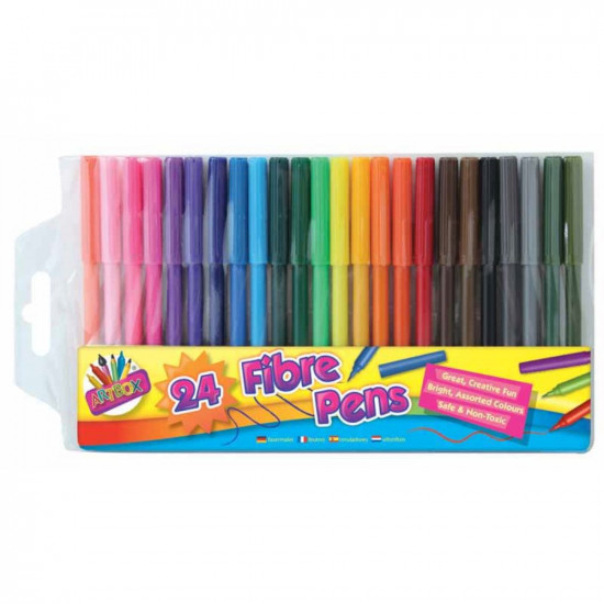 24 FINE TIP FIBRE PENS    1091