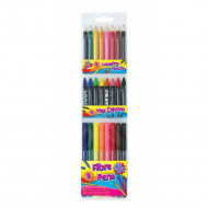 24 Piece Colouring 8 pencil, 8 crayon, 8 pen