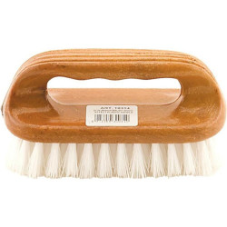 PLASTIC SCRUB BRUSH WOOD EFFECT