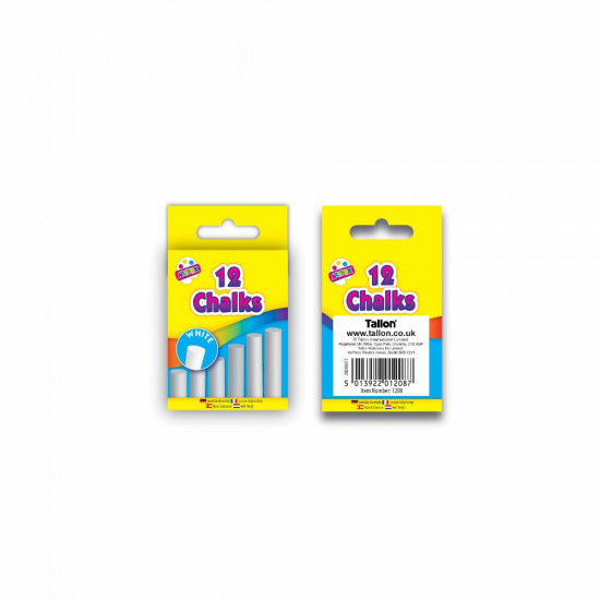 12 WHITE CHALKS PACK   1208