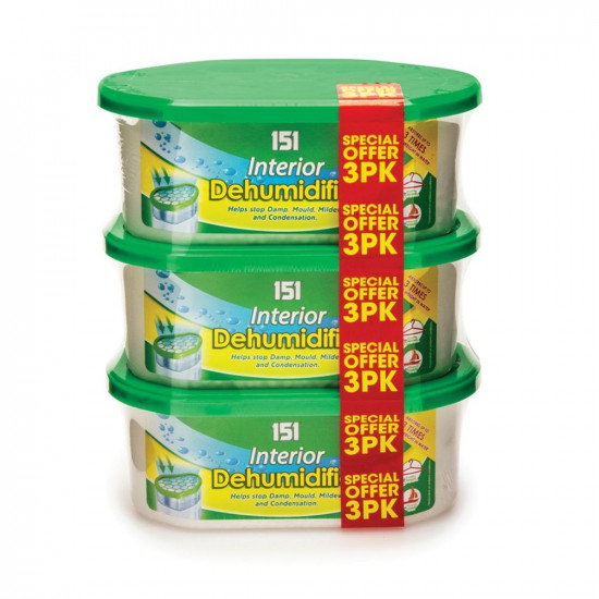 151 INTERIOR DEHMIDIFIER 3X250ML
