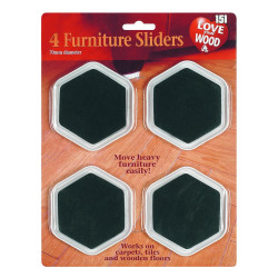 FURNITURE SLIDERS 4PK 70MM              