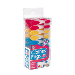 20 SOFT GRIP CLOTHES PEGS  1511130      