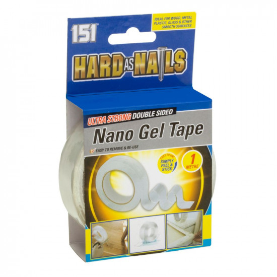 151 HARD & NAILS CLEAR NANO GEL TAPE 1M