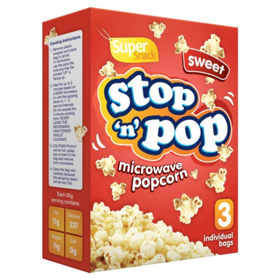 POPCORN(SWEET)  85gx3PK**NO VAT
