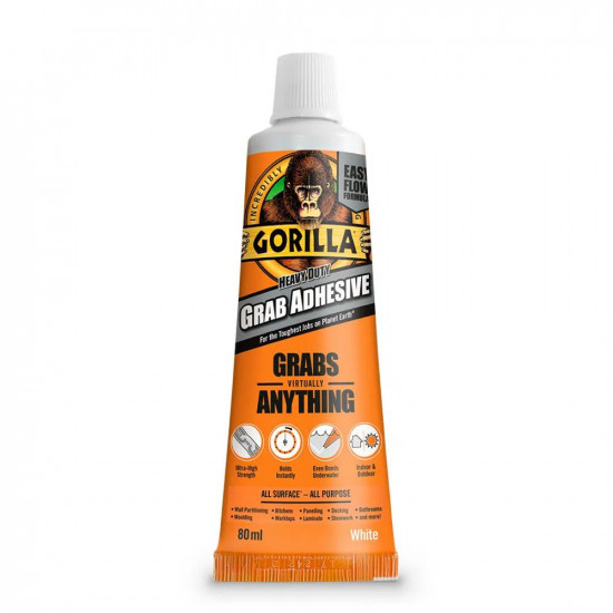 GORILLA GRAB ADHESIVE TUBE WHITE 80ML
