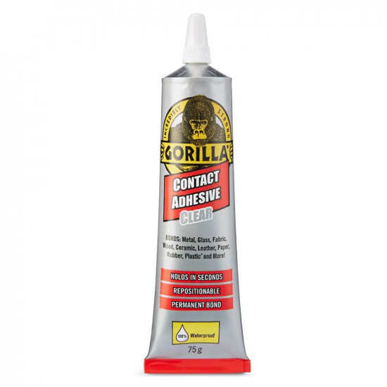 GORILLA CONTACT ADHESIVE CLEAR 75G