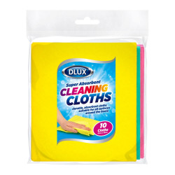 DLUX CLEANING CLOTHS 10PK               