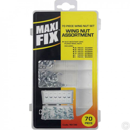 MAXIFIX 70PC WING NUT