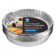 9 SMALL FOIL FLAN DISHES   2950