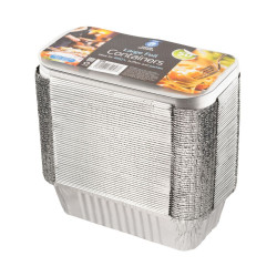 LARGE FOIL CONTAINERS W/LID 50PK 2957   