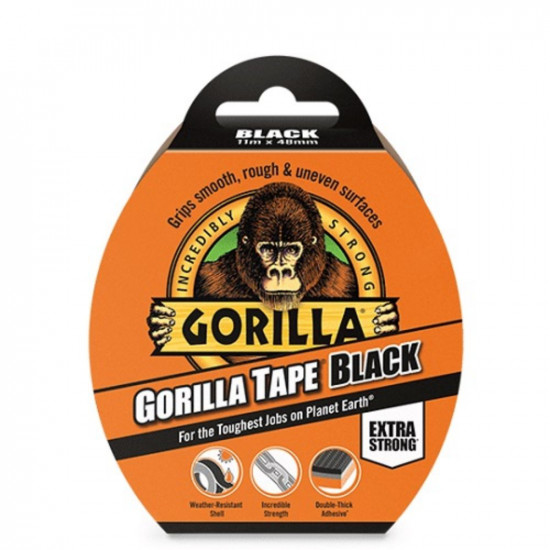 GORILLA TAPE BLACK 11Mx48MM  3044001