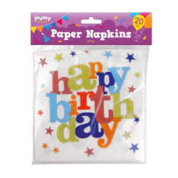 HAPPY B'DAY PAPER NAPKIND 20PK          
