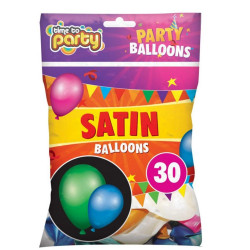 SATIN BALLOONS  30PACK    315107        