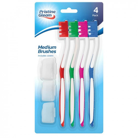 PRISTINE MEDIUM BRUSHES 4PK