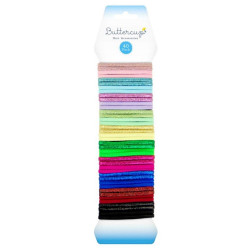 BUTTERCUP SHINY HAIR BANDS   40PK       