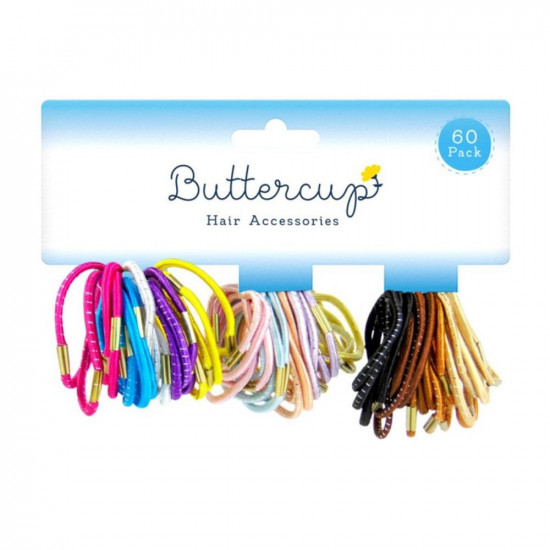 ACCENTI HAIR BANDS 60PK