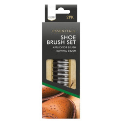 ESSENTIALS SHOE BRUSH SET 2PK           