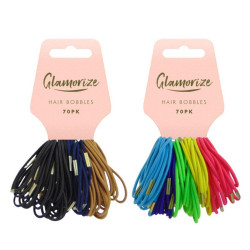 GLAMORIZE HAIR BOBBLES 70PK             