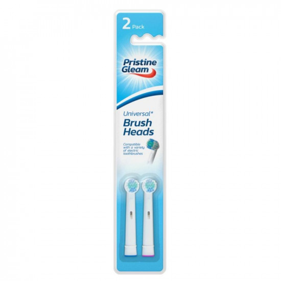 PRISTINE UNIVERSAL BRUSH HEADS 2PK