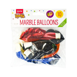MARBLE BALLOONS 10PK        317494      