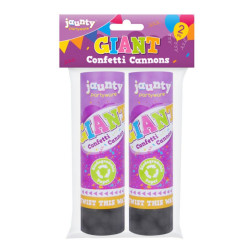 GIANT CONFETTI CANNONS 2PK              