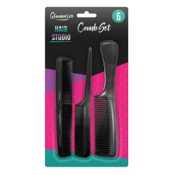 HAIR STUDIO COMB SET 6PCS               