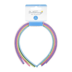 BUTTERCUPS HAIR BANDS 5PK               
