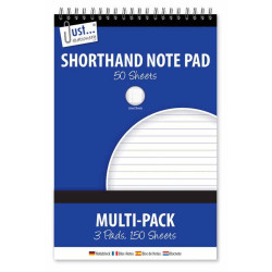 SHORTHAND NOTE BOOKS 3X100 SHEE         