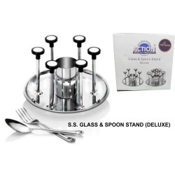 SS GLASS AND SPOON STAND     332        