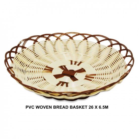 PVC WOVEN BREAD/ROTI BASKET  34042