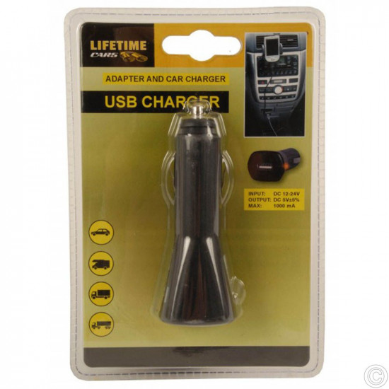 LIFE TIME  USB CAR CHARGER