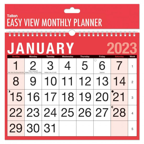 EASY VIEW MONTHLY PLANNER  2023         