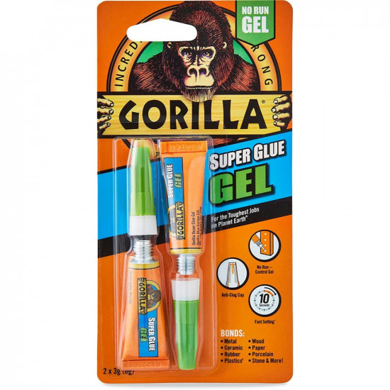 GORILLA SUPER GLUE 3G x 2  (GEL) 4044601