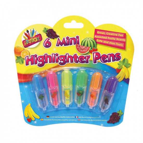 6 MINI HIGHLIGHTER PENS    4072
