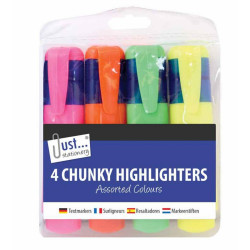 TALLON 4PK CHUNKY HIGHLIGHTERS  4074    