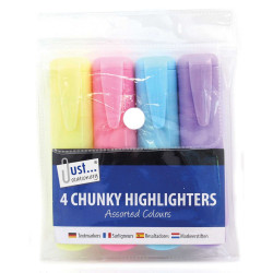 TALLON 4PK CHUNKY HIGHLIGHTERS 4075     