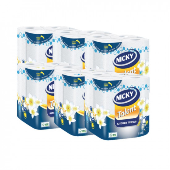 NICKY TALENT KITCHEN TOWEL 4X6 ROLLS    