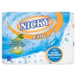 NICKY ELITE 3PLY KITCHEN TOWEL 3RX5     