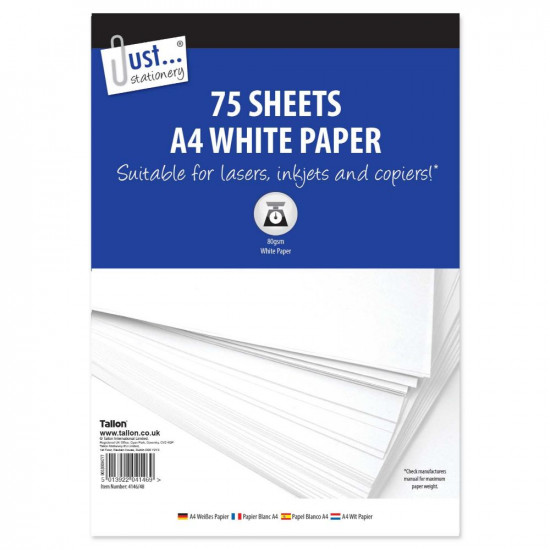 A4 WHITE COPY PAPER 75 SHEETS   4146    