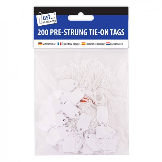 TIE-ON TAGS PRE-STRUNG  200s  4257      